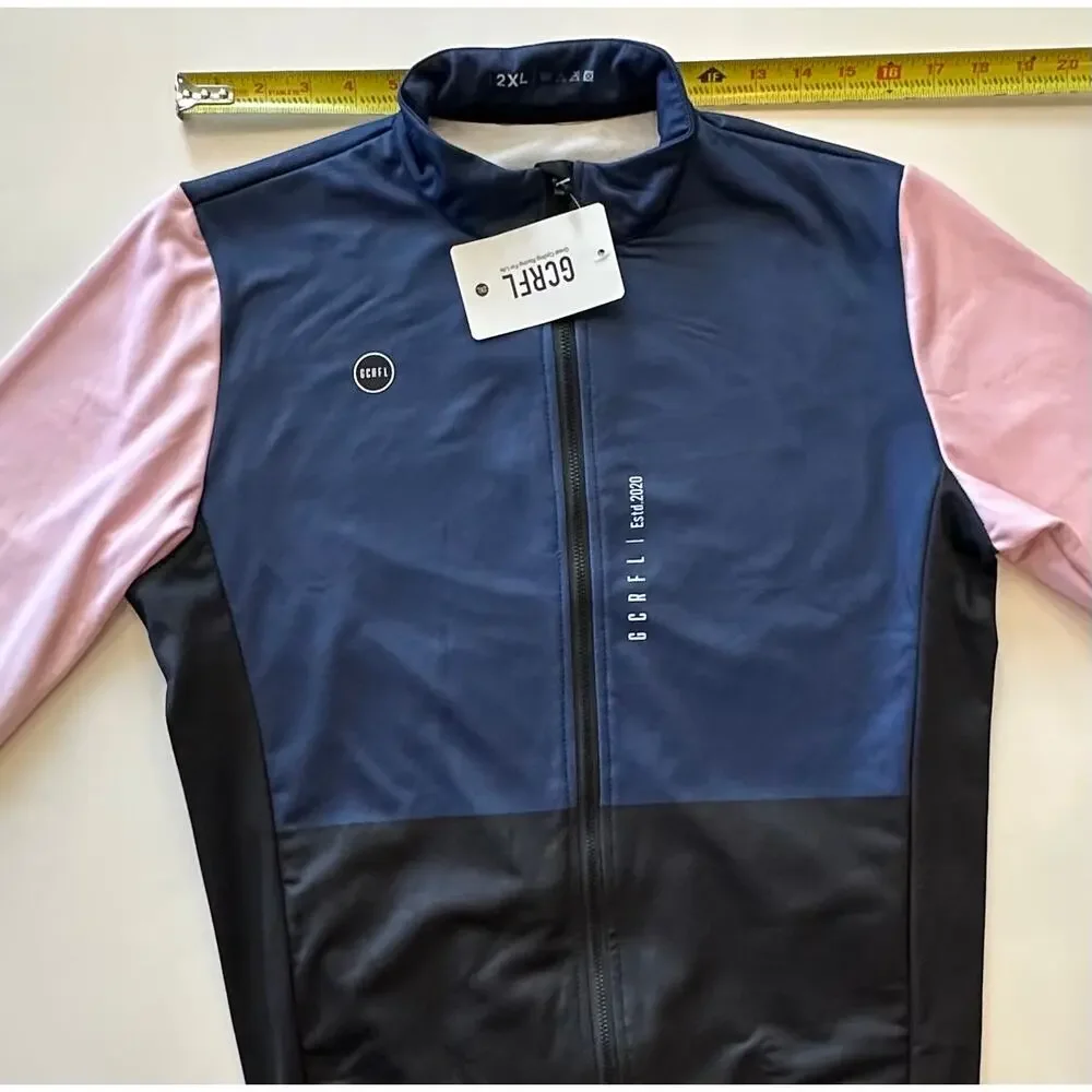New GCRFL Winter Thermal Women's Cycling Jacket Cold Weather Windbreaker Blue